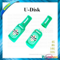 OEM usb memory stick,pvc usb flash drive,beer bottle shape usb flash disk